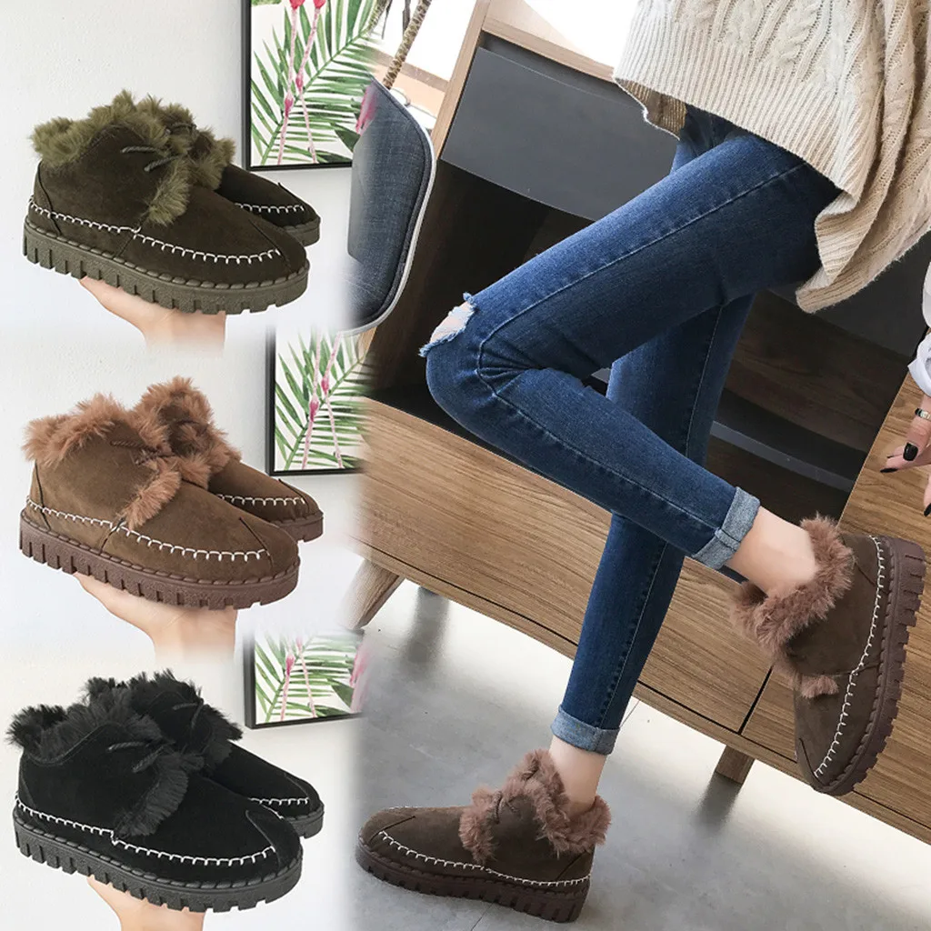 

Women's Casual Shoes Outdoor Bag With Cotton Padded Bottom Strap Solid Large Size Winter Authentic Popular Womens Shoes