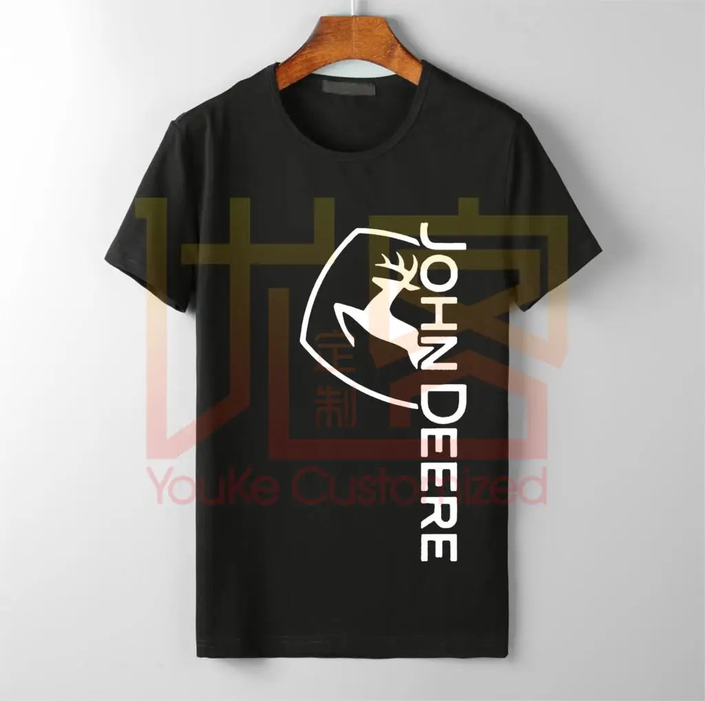 Новая мужская модная рубашка с логотипом john deere хит продаж 100% хлопок принт на