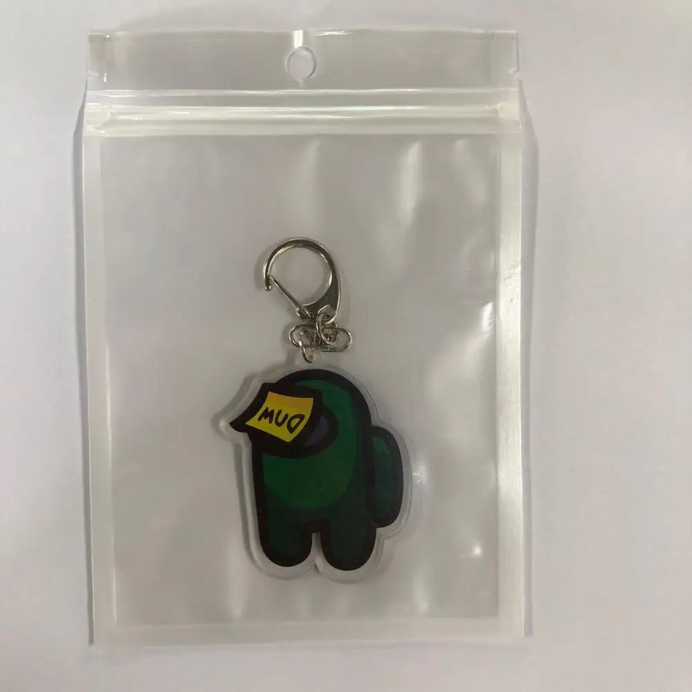 

Hot Sale Games Among Us Keychain Acrylic Colourful Gift Keychains for Car Keys Decoration Accessories Keyring Gift