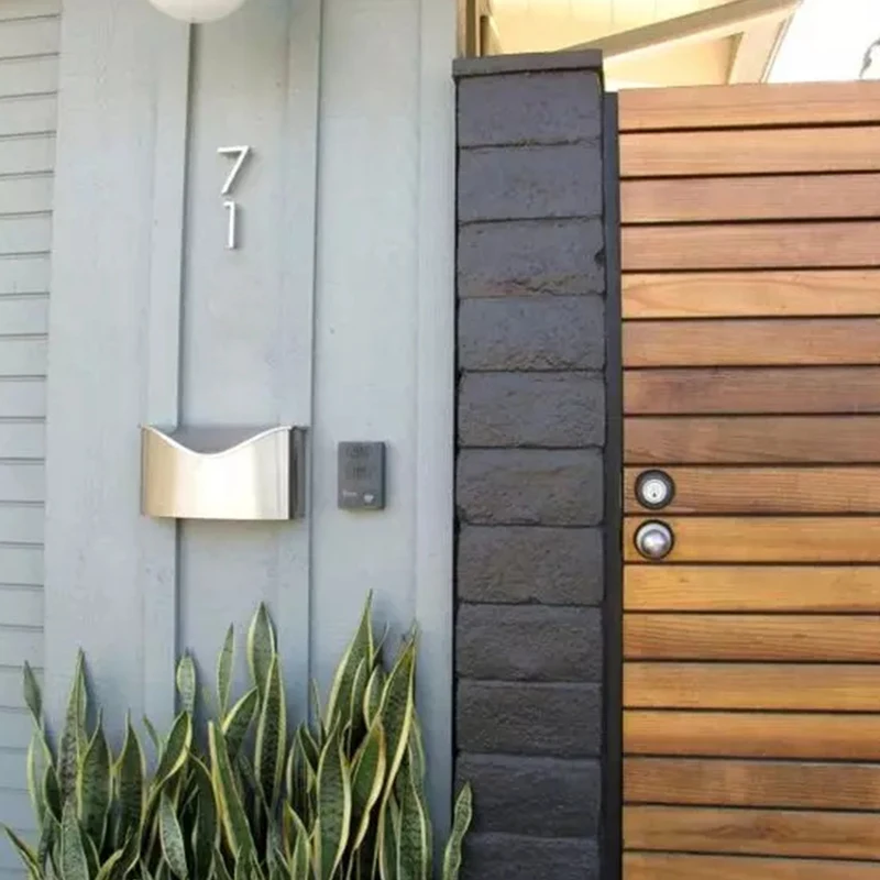 6CM 3D House Number Door Plate Home Street Mailbox Stickers Numbers Flat number Hotel Outdoor | Обустройство дома