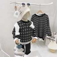 2022 boy child sweater baby girl winter clothes korean fashion children knitted sweater kids winter autumn knit long sleeve tops