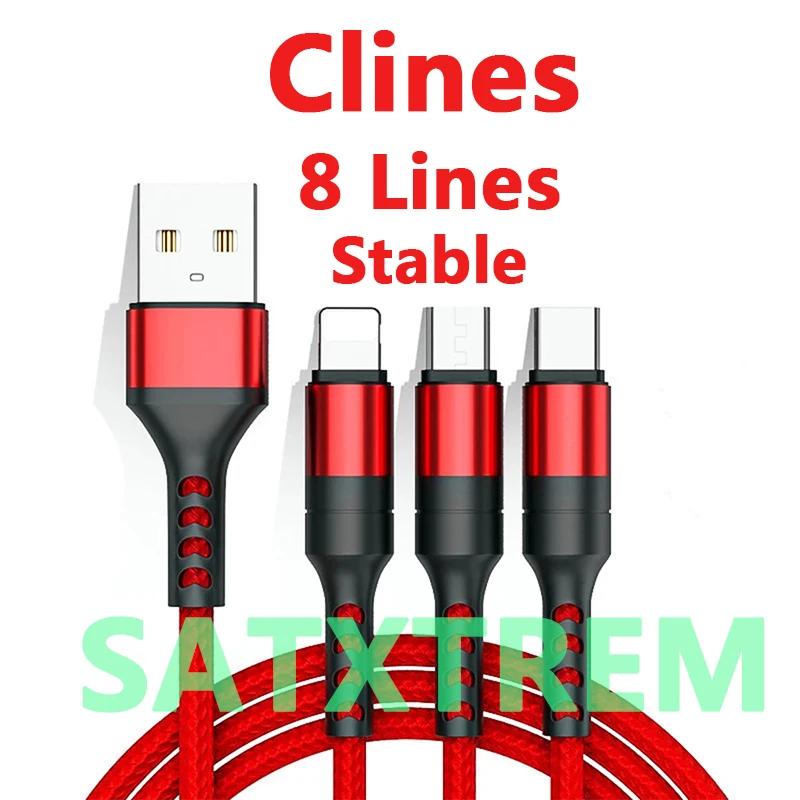 

Clines Satxtrem Baseus Audio HD TV Cable Stable Europe V7 V8 V9 Nova for 8 lineas