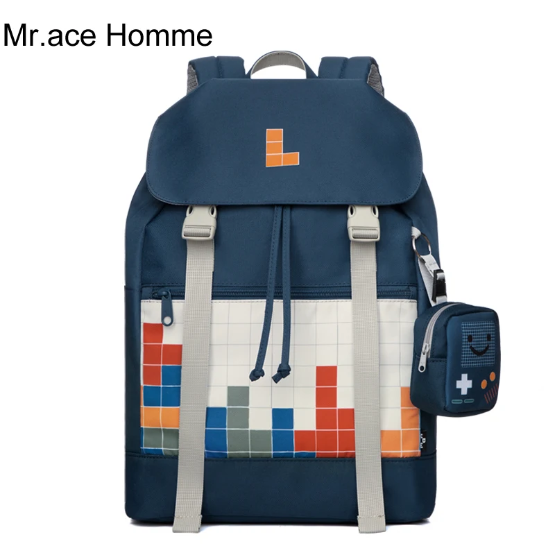 

Waterproof Blg 15.6inch Laptop Backpack Women Game Style Fashion School Backpack For Girl Travel Bag Boy College Bag Men