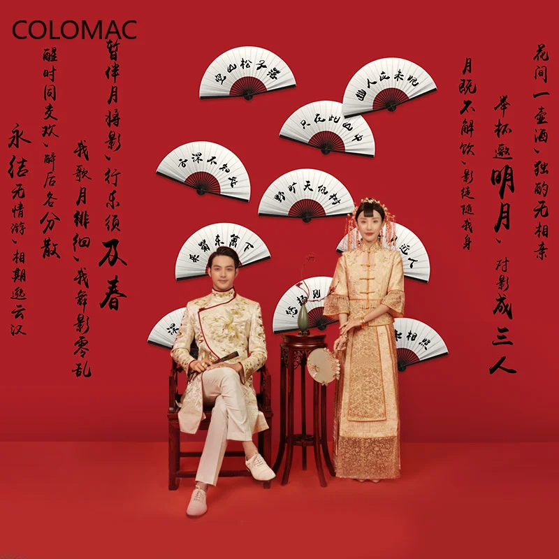 

Colomac Custom Chinese Style Reasoning Game The Forbidden City Red Wallpaper KOL Selfie Hall Mural Wall Decor Dropshipping