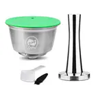 Нержавеющая сталь многоразового использования кофе капсульный фильтр заземления тампер для воды в поддонах Dolce Gusto дизайн для лучшего молока пены маркер