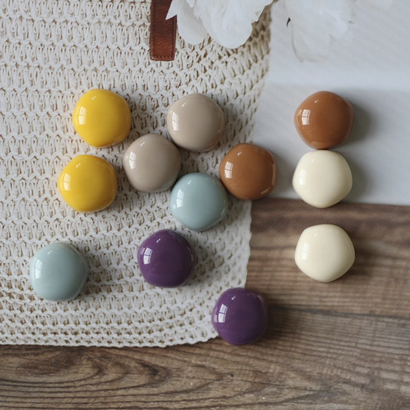 10PCS Симпатичный холодильник магниты 15 мм маленький наклейки Morandi красочные для