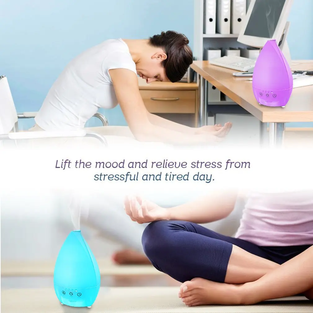 LESHP Touch color ful Light Арома увлажнитель ультразвуковой диффузор 7 цветов светодиодный