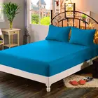 Плотный подгоняемый наматрасник LAGMTA, простыня из 100% полиэстера, с 4 углами, простыня с резинкой, 1 шт.