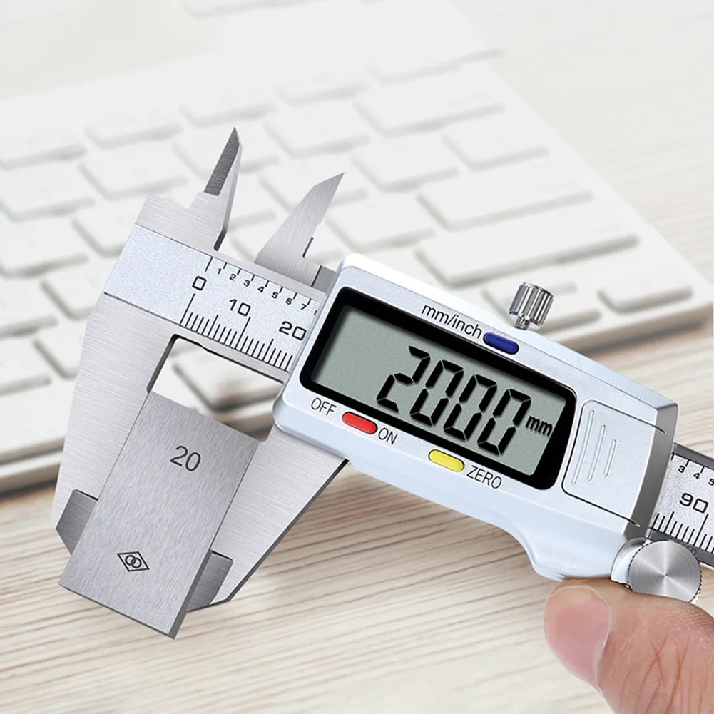 

LCD Screen Display Digital Caliper 150mm Stainless Steel 6 Inch Measuring Instrument Vernier Calipers