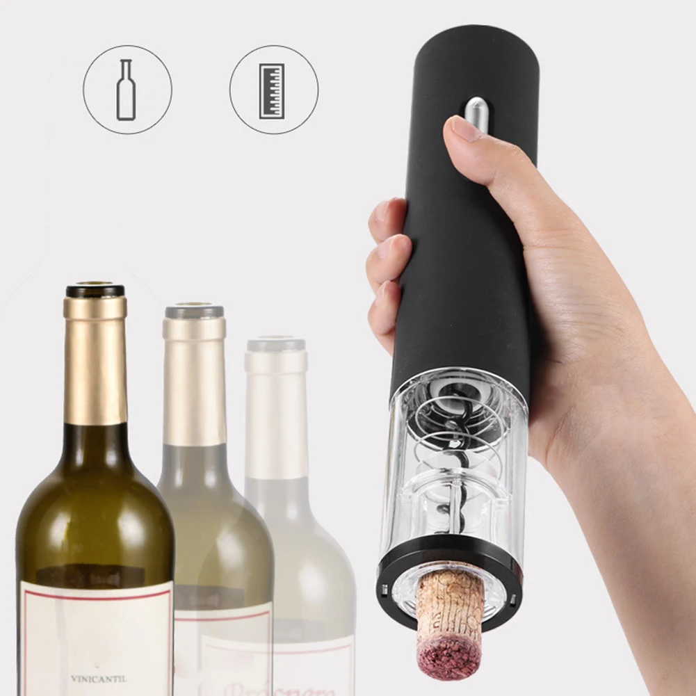

Портативная открывалка для бутылок, автоматический набор для резки фольги, Электрический штопор для красного вина, креативный водитель, до...