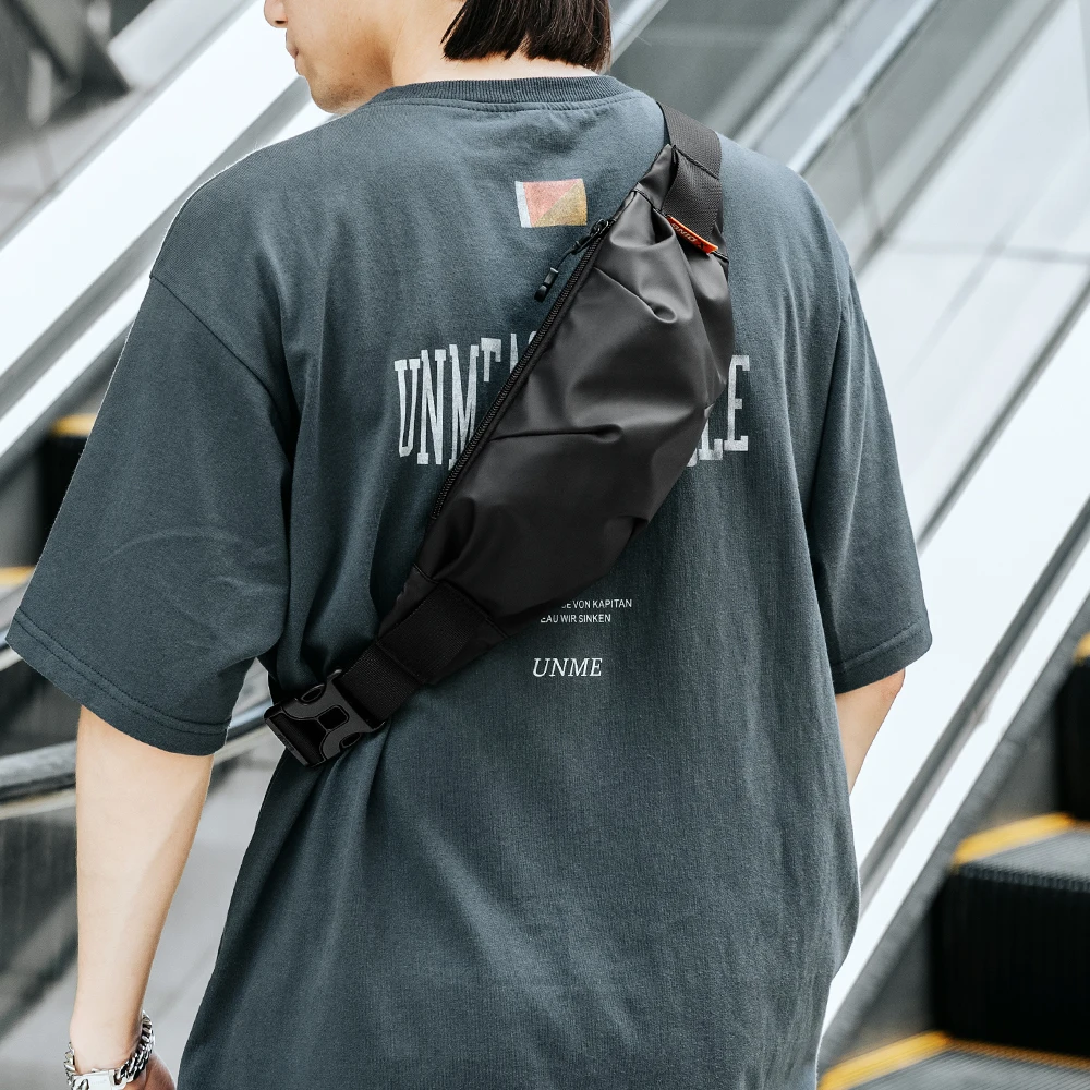 Multifunction PVC Men Anti-thief Crossbody Bag Fashion Casual Fanny Packs Mini School Travel Phone Bag Purses Men and Women New