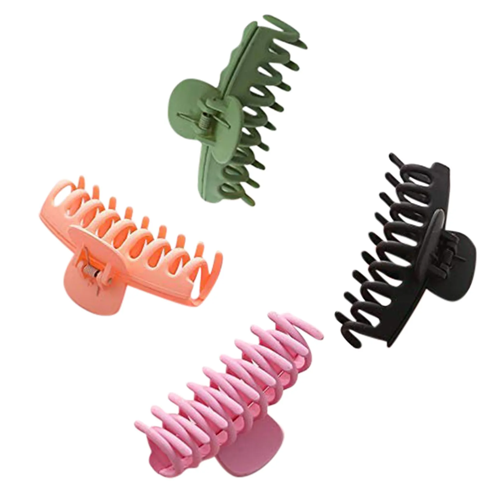 

4 Inch Big Hair Claw Clips Nonslip Large Elegant Frosted Acrylic Barrette Headwear for Women Thin Hair Clips Accessories
