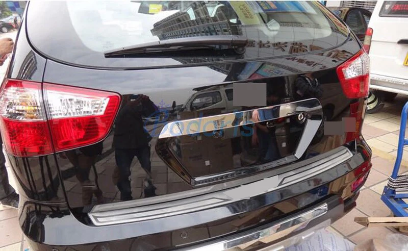 Защита заднего бампера Накладка на порог двери багажника отделка 2009 2015 Стайлинг