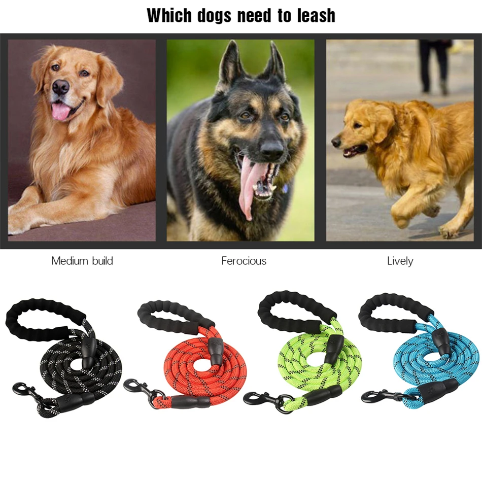 Прочный нейлоновый ошейник для собак цветной поводок 1 5 м прогулочный