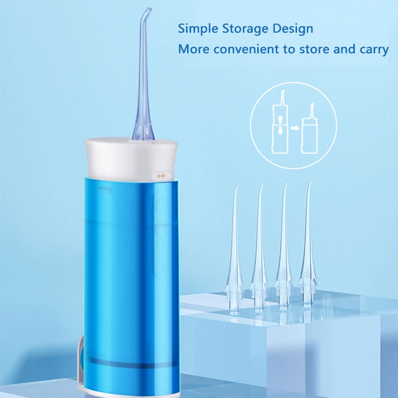 

SOUNESS Oral Irrigator Dental Portable Water Flosser Magnetic Charging Water Jet Flosser IPX7 Irrigator 3 Cleaning Teeth Modes