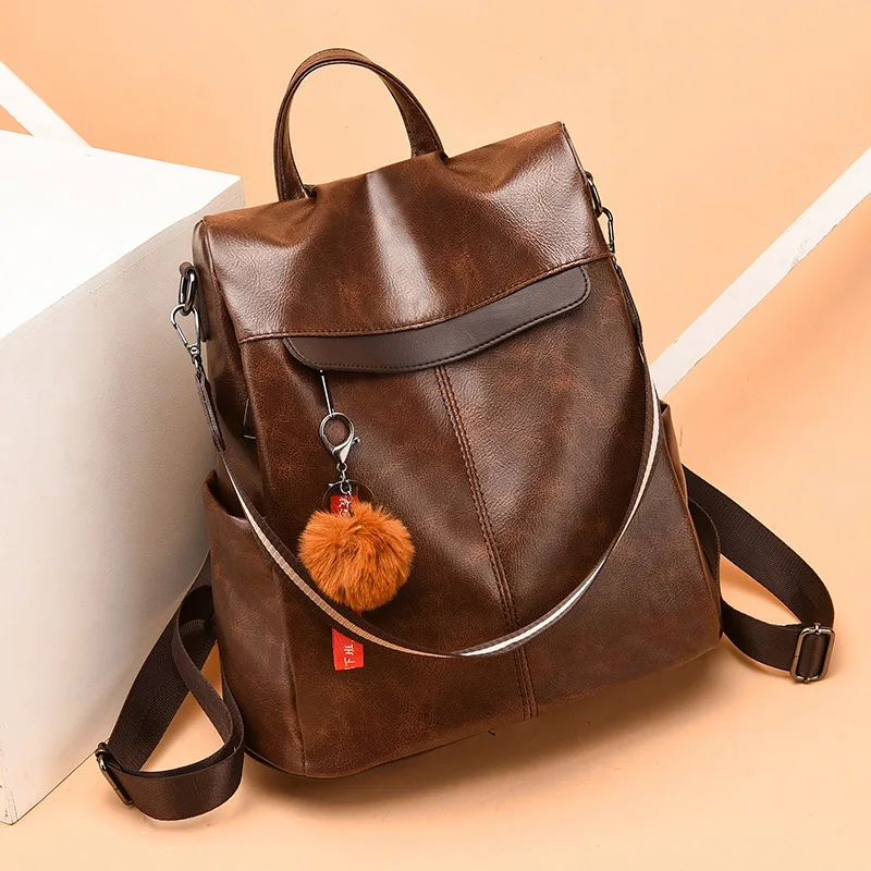 

Women Backpack Purse PU Leather Anti-theft Casual Shoulder Bag Fashion Ladies Satchel Bags