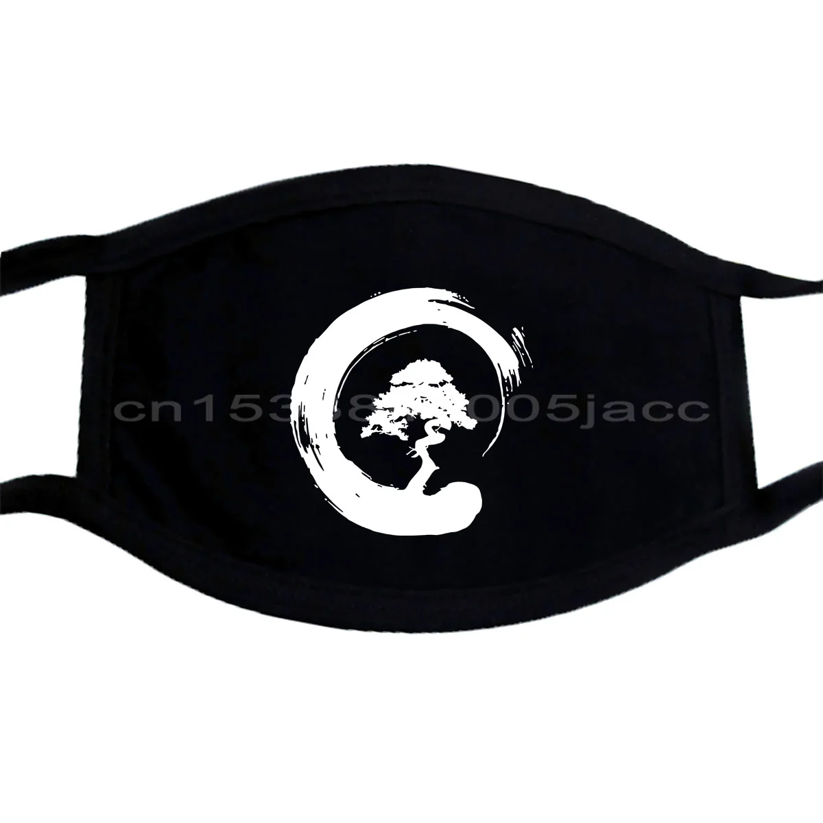 Бонсай дерево Энсо круг буддизм дзен каллиграфии маски белый зола прохладный в