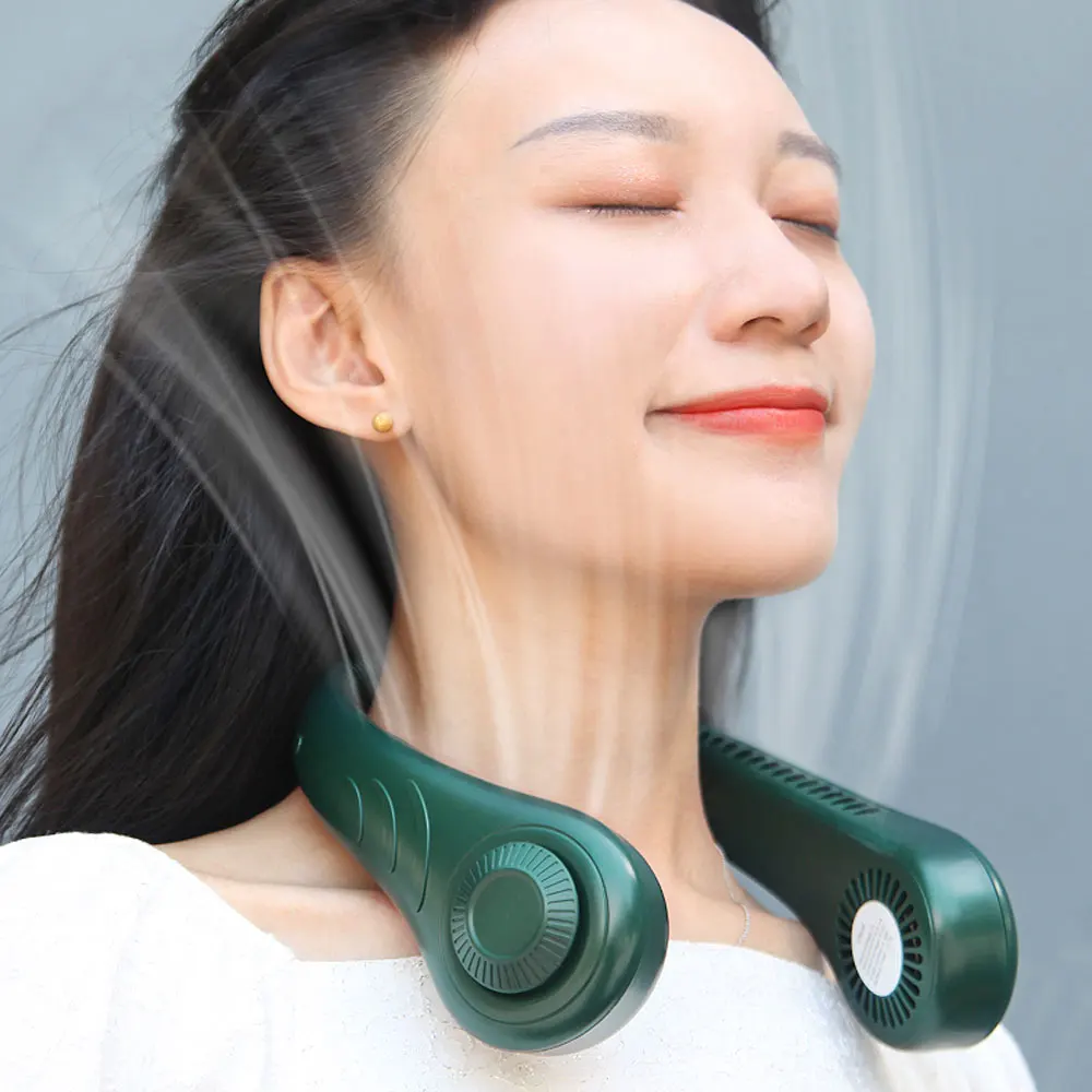 Ленивый подвесной шейный вентилятор бесшумный уличный спортивный маленький USB