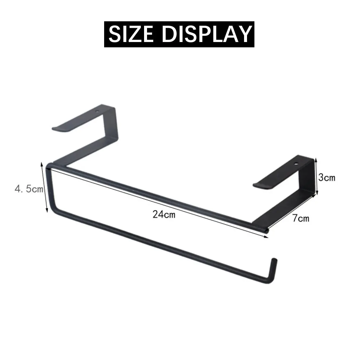 

Kitchen Hardware Metal Iron Towel Rack Hanging Storage Holder Paper Roll Organizer Tissue Hanger Towel Bar Bathroom Accessories