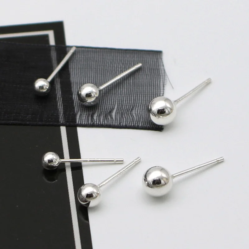 Серьги гвоздики из нержавеющей стали цвета розового золота в Корейском