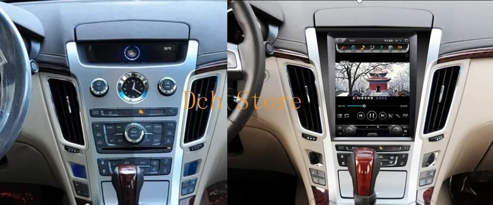 10 4 дюймовый вертикальный экран Tesla Style Android 9 0 автомобильный DVD плеер GPS для Cadillac Old