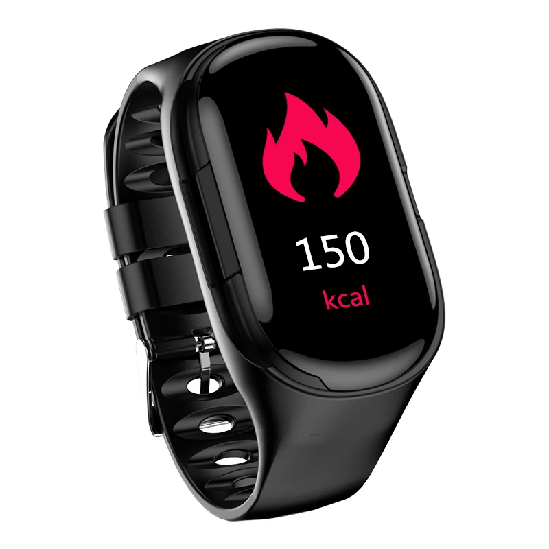 

M1 smart bracelet with bluetooth earphone blood pressure wireless headset smart wristband 2019