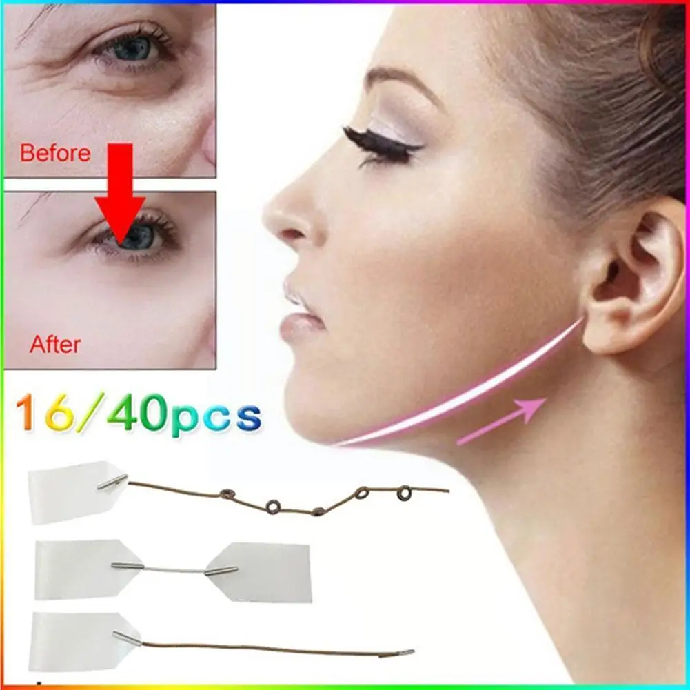 

Новая невидимая V-образная подтягивающая лента для тонкой шеи и лица, стикер для подтяжки кожи, быстрое Приклеивание кожи, лента для подтяжк...