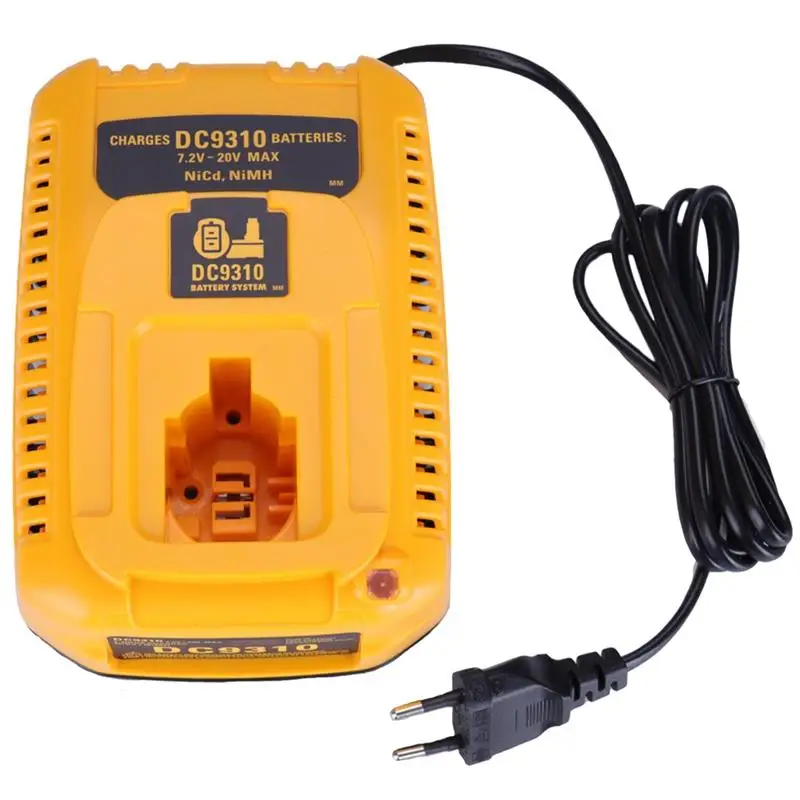 eu plug for dewalt battery charger dc9310 7 2v 18v nicad nimh battery dw9057 dc9071 dc9091 dc9096 batteia charger free global shipping