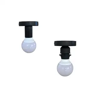 Минималистичный черный потолочный светильник E27, современный скандинавский Железный Ретро светильник для гостиной, спальни, ванной, кухни, коридора и балкона