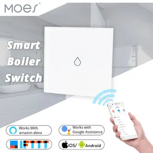 WiFi Smart Boiler Switch Water Heater Smart Life Tuya APP Remote Control Amazon Alexa Echo Google Home Voice Control Glass Panel
