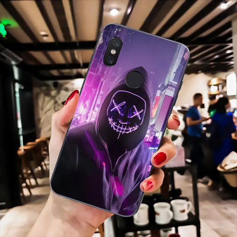 

YNDFCNB Popular brands Phone Case for xiaomi mi 5 6 A2 A2lite A1 9 9SE 8Lite 8explorer Pocophone F1 Black soft TPU cove fundas