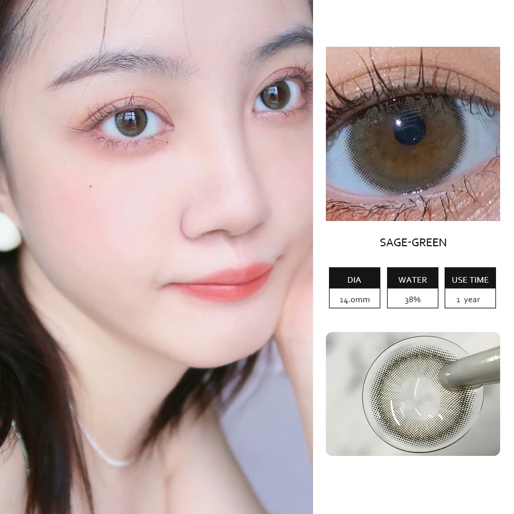 OVOLOOK-2PCS/пара линз 6 тонов цветов ed линзы для контактные глаз ежегодное