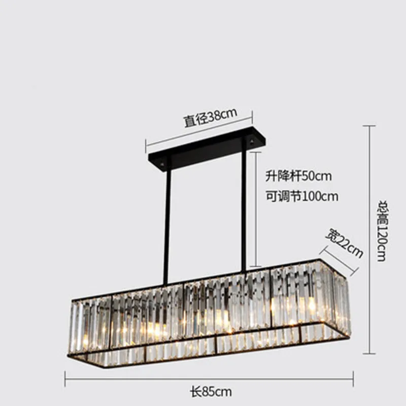 3 светильник американский Винтаж в ретро стиле с украшением виде кристаллов