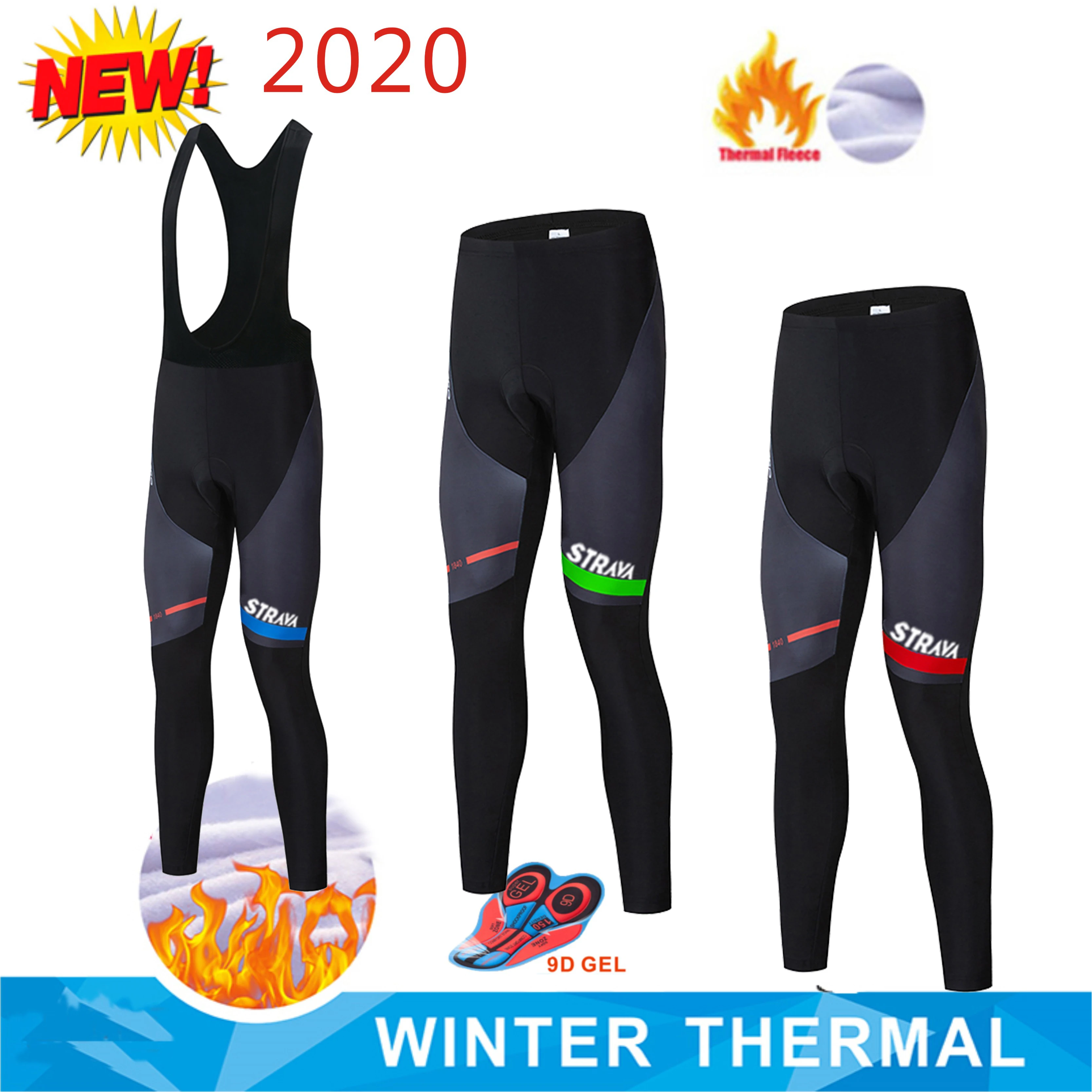 2020 STRAVA теплые велосипедные брюки зимние длинные для горного велосипеда колготки
