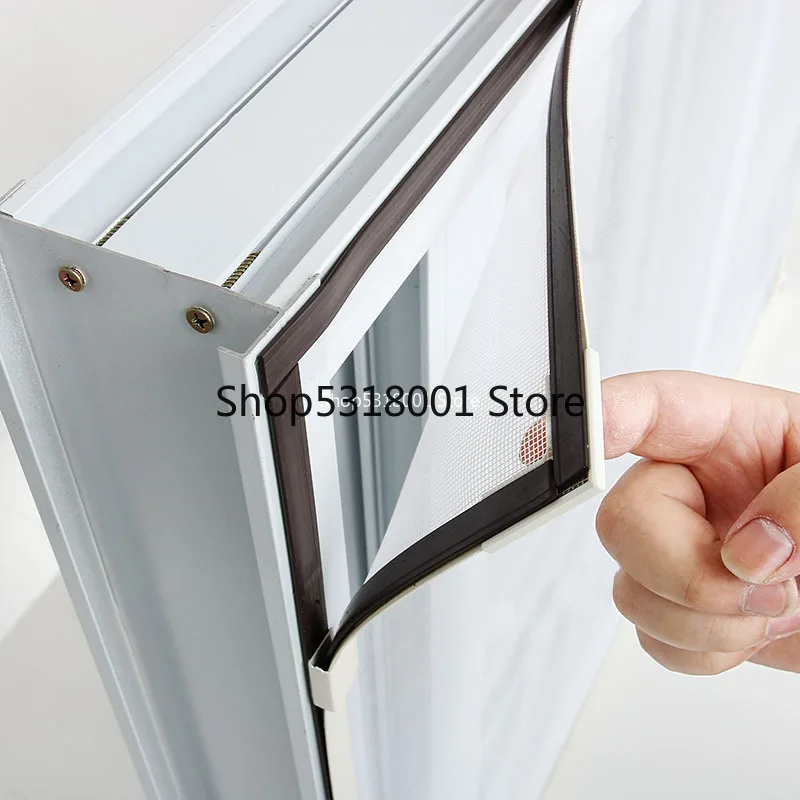 Сетка для окон с вставками Регулируемая сетка из воздушного тюля летняя