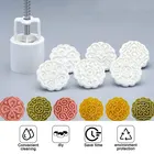 7 шт. набор форм для выпечки лунного торта, резак для печенья с штампом, восточные кондитерские формы, ручная работа, помадка в виде Луны