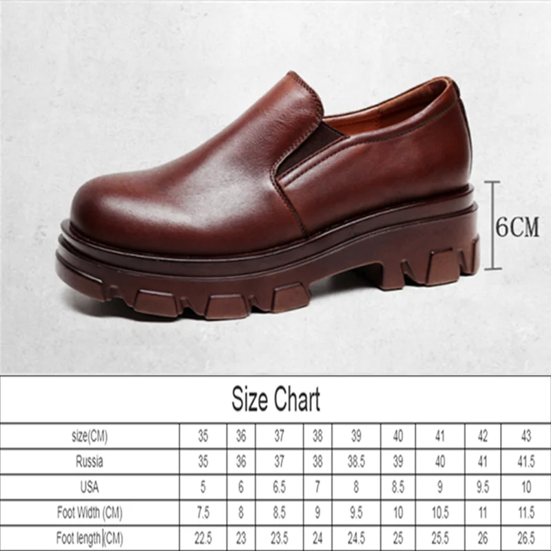 

AIYUQI Women Shoes Platform 2021 New Spring Non-slip Loafers Women High Heels Genuine Leather British Style Women Shoes
