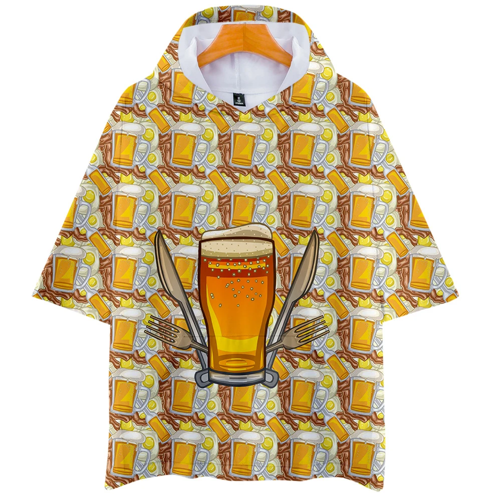 

Beer Bubble Drinks 3D Printed Hooded T-shirts Fashion Women/Men Fashion Summer Tshirt 2021 Hot Sale Trendy Streetwear Clothes