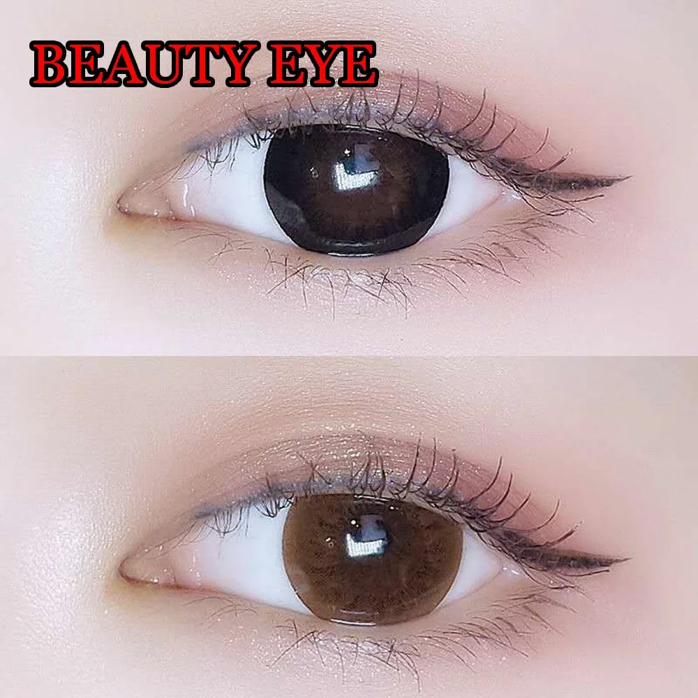

14.5mm Big Eyes Color Contact Lens Yearly Use Cosmetic Glasses for Women Beauty Eye