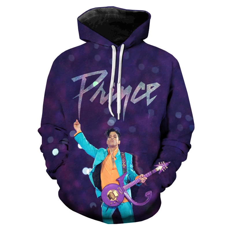 

Fashion Singer Prince Rogers 3d Printed Autumn Men's Hoodie Unisex Casual Character Pullover Zipper Hoodie Streetwear Boys Girls