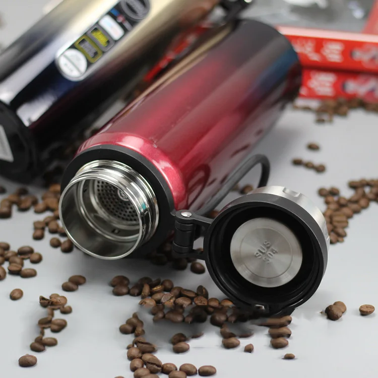 

Outdoor Thermos Travel Hiking Office Stainless Steel Portable Kids Thermo Bottle Leakproof Coffee Tea High Capacity Vacuum Cup