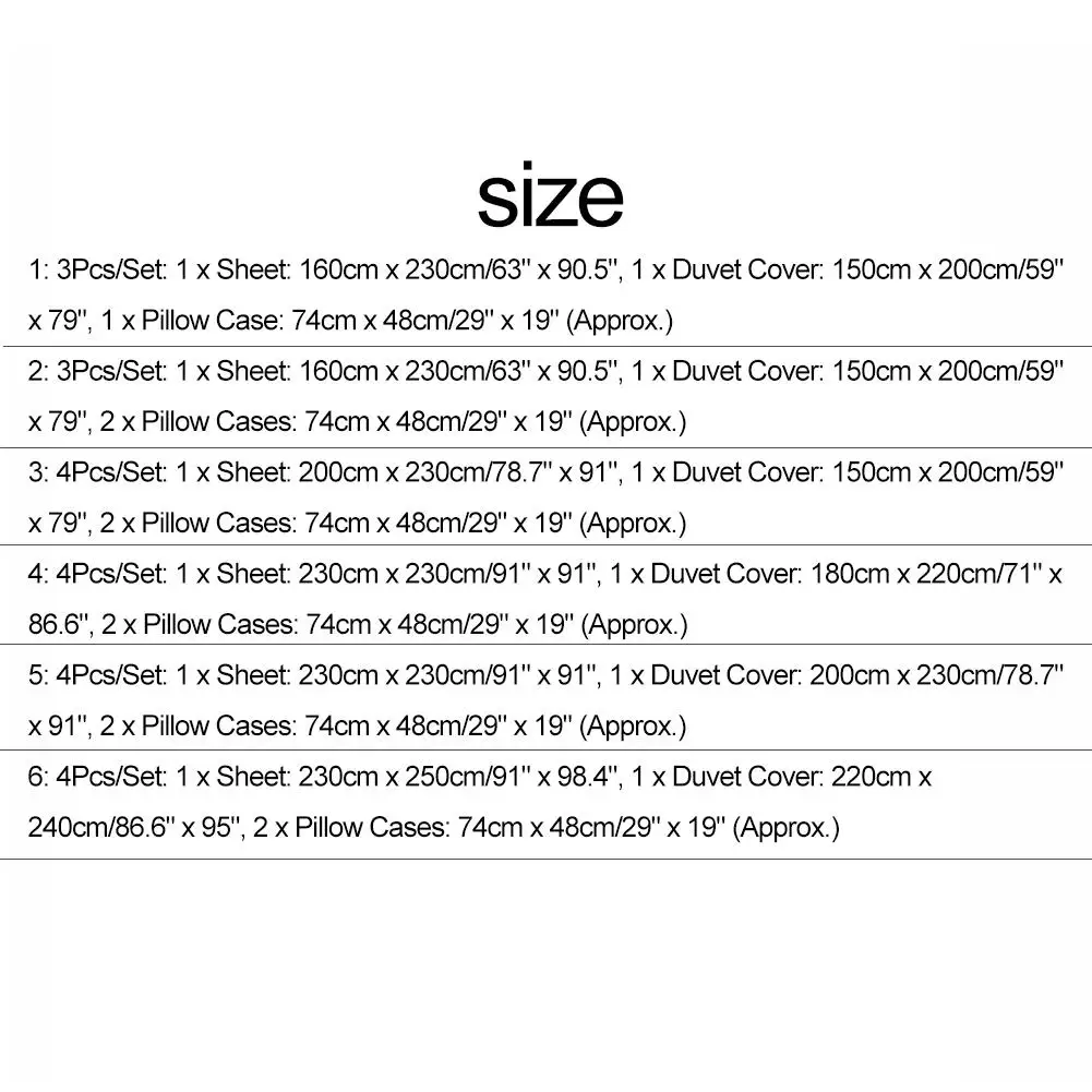 

3/4Pcs Panda Print Bedclothes Adult Kids Soft Bed Sheet Duvet Cover Pillow Case