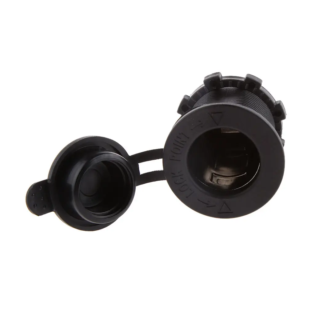

Waterproof 12V 24V Car Cigarette Lighter Socket USB Charger Power Adapter Outlet