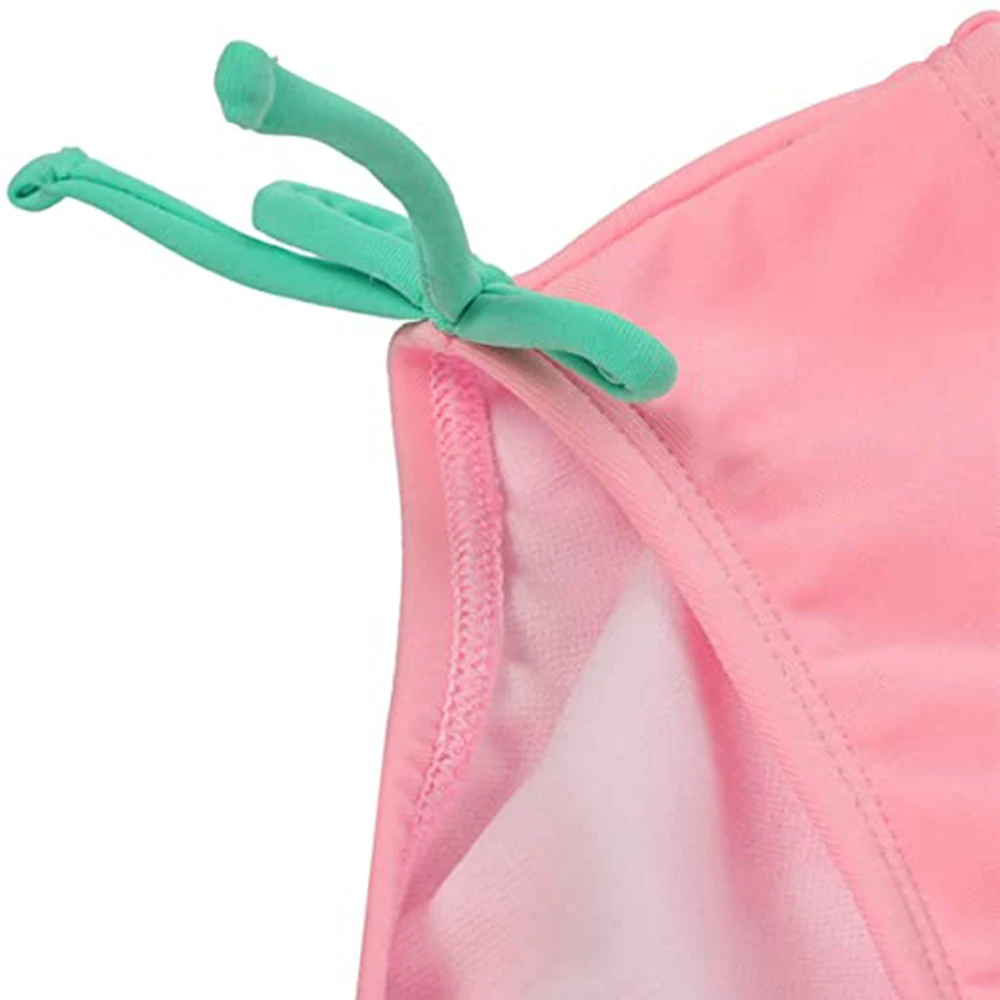 Купальный костюм для девочек из двух частей топ на бретельках Детские купальники