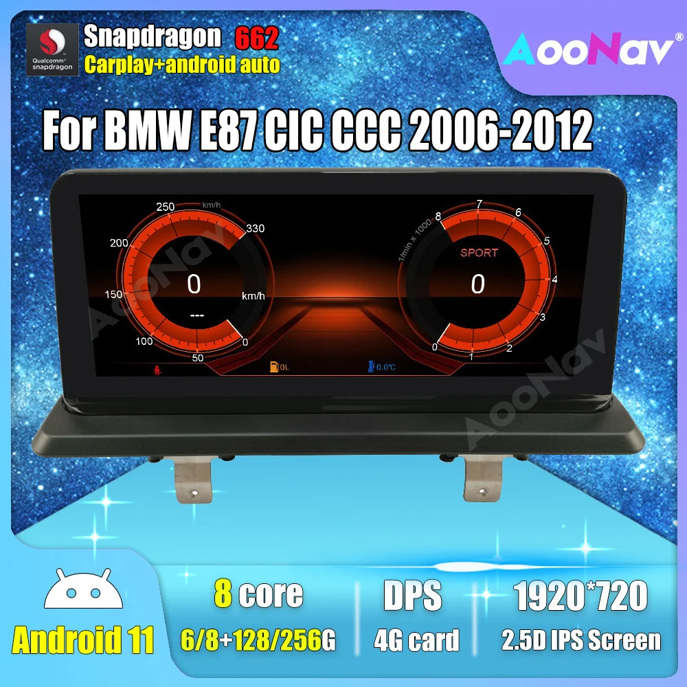 

Автомобильный радиоприемник 2 Din Android для BMW E87 CIC CCC 2006-2012 Автомобильный мультимедийный GPS-навигатор стерео 128G 256G приемник