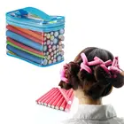 42 шт гибкие стержни для завивки волшебные бигуди стержень твист-flex бигуди для волос 7 размеров пены многоразовые Non нагрева Безопасный инструмент для укладки волос