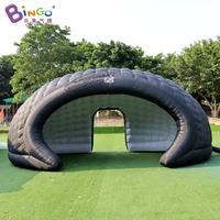 personalized 8x4 8x3 6 meters inflatable black dome tent with logo for event 26x16x12 feet inflated party tent bg t0300