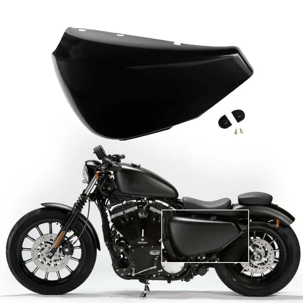 Мотоциклетная левая батарея боковая крышка для Harley Sportster XL883 XL1200 1200 883 2004 2013 2010