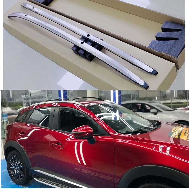 Алюминиевый для Mazda CX-3 CX3 багажник на крышу, багажник для багажа, поперечная перекладина