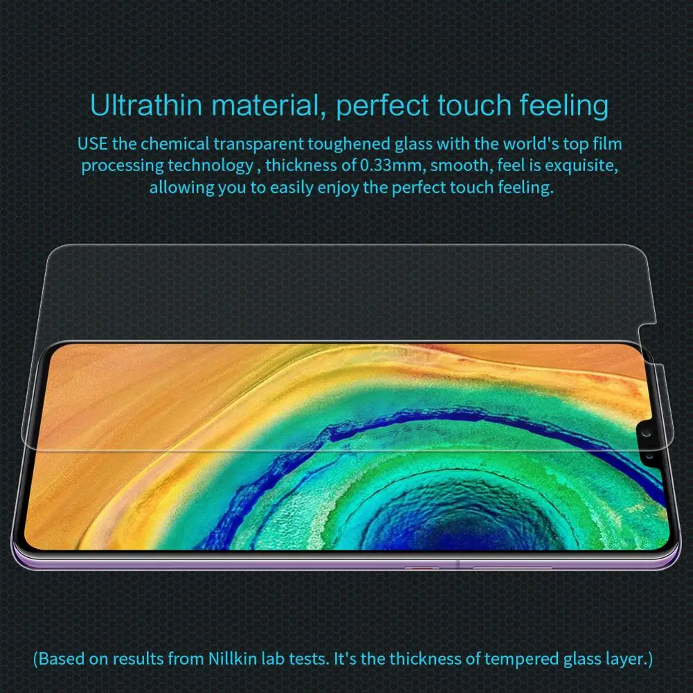 

Tempered Glass For Huawei Mate 30 Screen Protector Huawei Mate 30 NILLKIN Amazing H Nanometer Anti-Explosion 9H Glass film